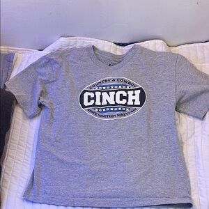 Cinch Kids Heather Gray Logo Tee